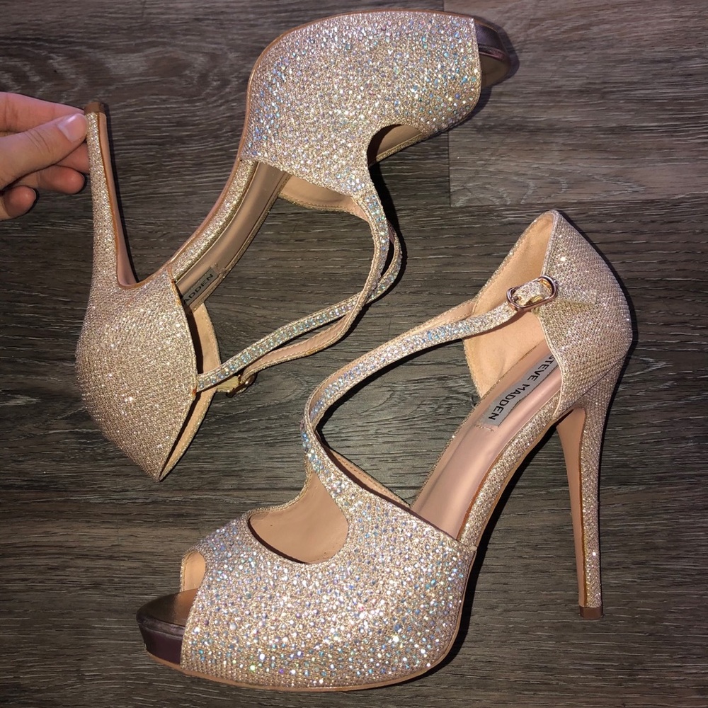 Steve Madden Gold Heels